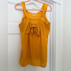 Banana Republic sz sm gold/mustard yellow adjustable tank